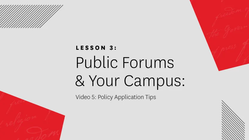 Video 5: Policy Application Tips