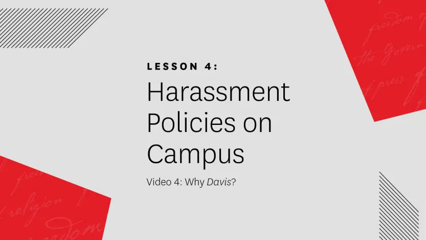 Video 4: Why Davis?