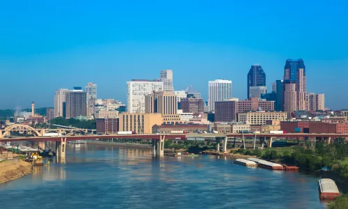 Skyline of St. Paul in Minnesota