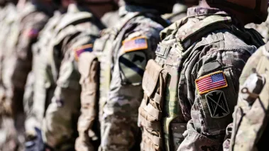 U.S. soldiers up close